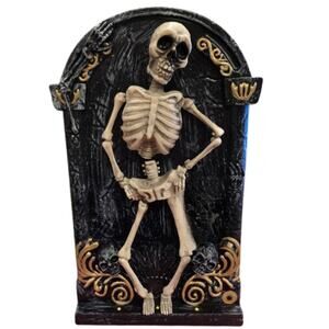 Dancing Skeletons on Tombstone Animated Halloween Decoration – New
